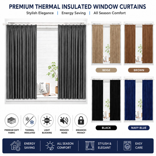 Thermal blackout curtains - blackout,