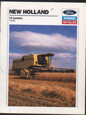 New Holland "TX36" Combine Brochure Leaflet