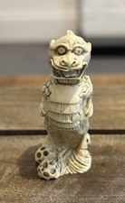 Vintage 1970s Japanese Hand-Carved Resin Kirin Statue Figurine