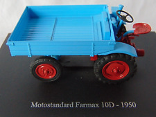 Hachette 1:43 Scale Diecast Model Tractor Motostandard Farmax 10D (1950)