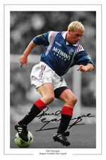 PAUL GASCOIGNE RANGERS SIGNED