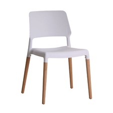 Riva white dining chairs - dining,