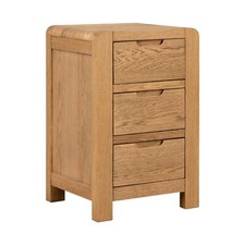 Ascot Chunky Oak Large Bedside