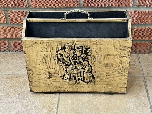 Mid century embossed brass - mid,