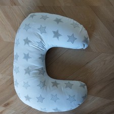 Baroo Nursing Pillow Baby Breast Feeding Maternity Removeable cover White & Grey