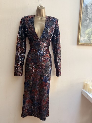 Kevan jon sequin midi dress - kevan,