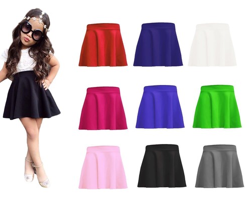 Kids girls plain flippy flared - girls,
