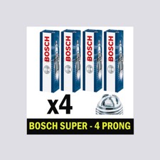 4x Bosch Super Spark Plugs for VAUXHALL VECTRA 1.8 X18XE Z18XE B C