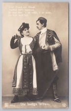 The Merry Widow Operetta German Postcard S 2039/6 Folk Costume Dancers c1900s