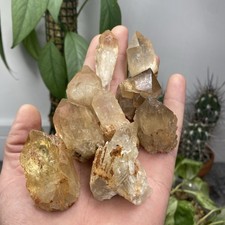 4 Natural Citrine Points From