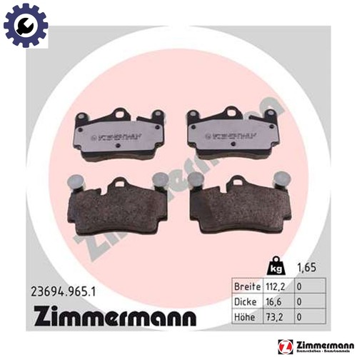 Brake pad set - pad,
