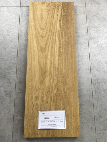 595x213x21mm iroko par solid - iroko,