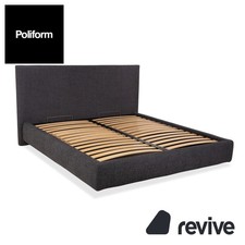 Poliform Fabric Bed Gray