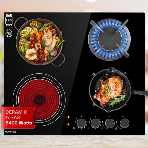 Gas hob cooker induction - gas,