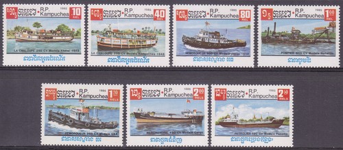 Cambodia 1985 ships - (697-703),