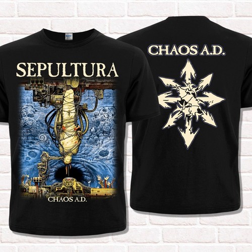 Sepultura chaos t shirt - "chaos, a.d."