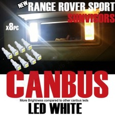 x8 RANGE ROVER SPORT LED SUNVISORS 1 SMD BRIGHT INTERIOR ERROR FREE BULBS 286