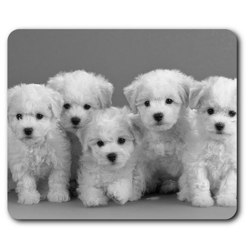 Rectangle mouse mat white - rectangle,