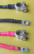 POSITIVE EARTH STRAP BATTERY STARTER LE SOLENOID CAR RED LEAD BOAT MARINE + -