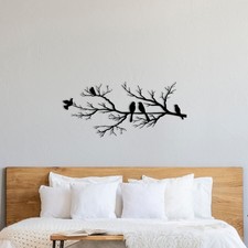 Birds on Branch Metal Wall Art