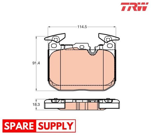 Brake pad set - brake, for