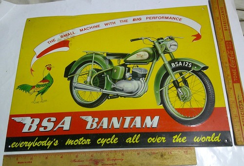 Bsa motorcycle sign - motorcycle, vintage