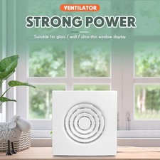 UK Silent Extractor Fan 100mm/4 Inch with Humidity Sensor and Run-on-Timer White