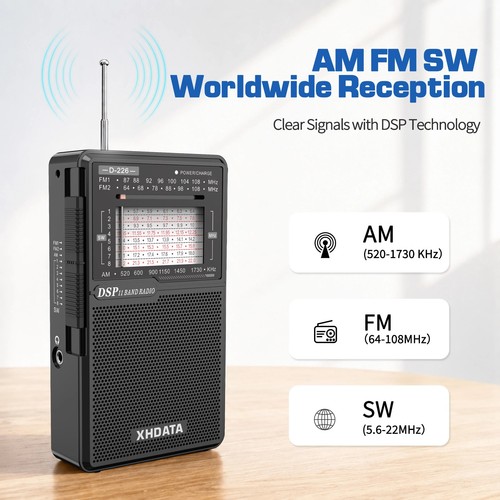 Radio portable bluetooth - am,