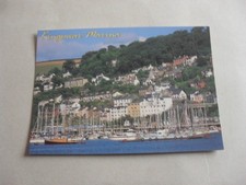 POSTCARD - DARTMOUTH - KINGSWEAR MARINA - BOATS - HOUSES - DEVON