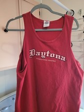  Daytona International Speedway tank top Mens XXL Unique Design Maroon