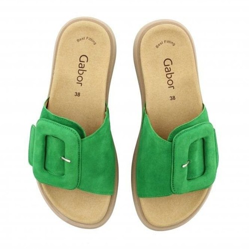 Women gabor mules green - women, suede