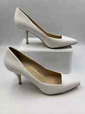 Zara White Stiletto Court Shoes. Uk6. Eu39 Pointed Toe.