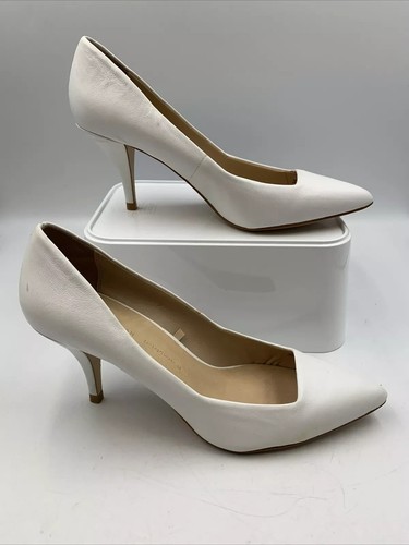 Zara white stiletto court - zara,