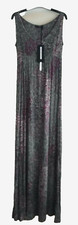 Autograph UK 8 Grey Multi Colour Maxi Dress - Machine Washable in VGC