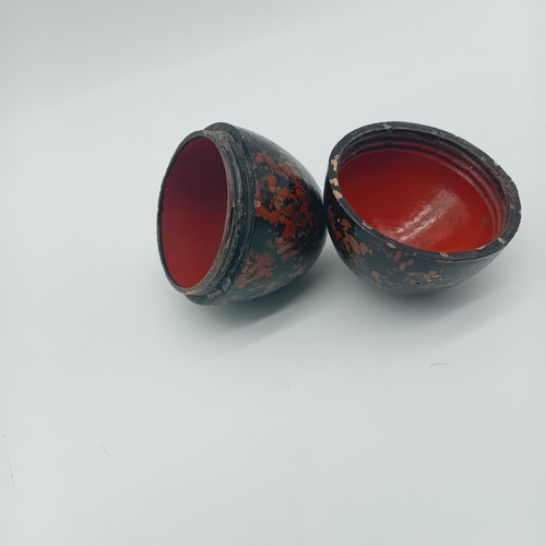 Vintage laquerware egg shaped - laquerware,