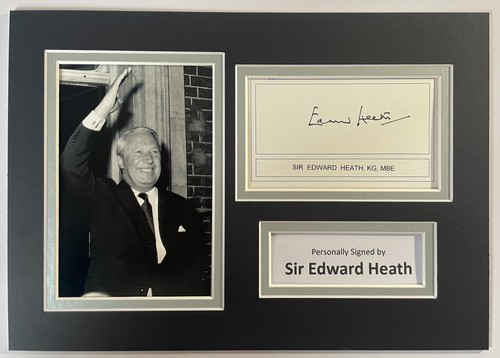 Edward heath signed autograph - edward,