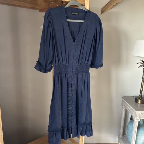 Guinea blue silk - , dress
