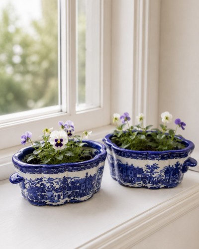 Set victorian blue and - victorian,