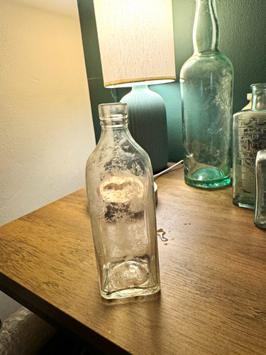 1900s clear square - clear, glass