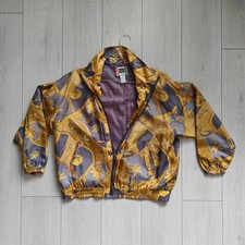 EVR Gold Silk Bomber Jacket - Festival Vintage Gold Chains Baroque Style