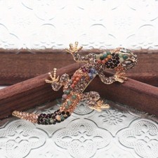 Gecko Lizard Brooch Luxury