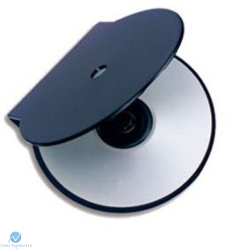 Solid black clam shell - solid, plastic