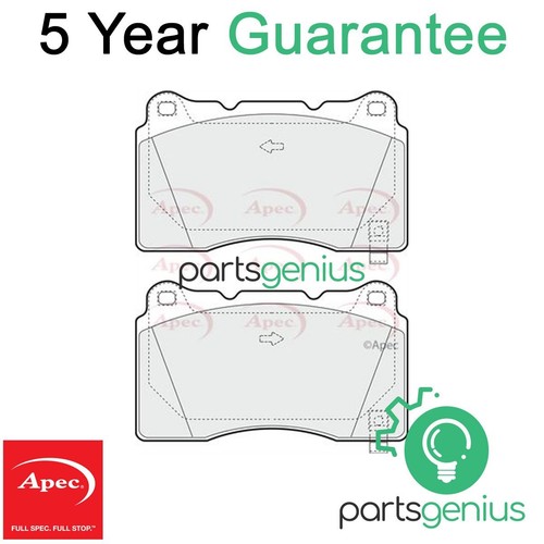 Brake pads set front rear - rear, apec