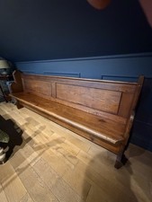 Beautiful church pew antique - church,
