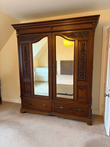 Large antique solid mahogany - large,