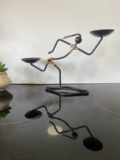 Wire Sculpture Runner Candle Holder, Danish Laurids Lonberg c1960/70s 