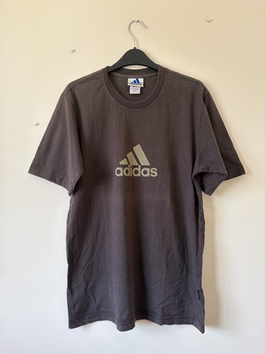 Adidas brown logo shirt - brown, t-shirt