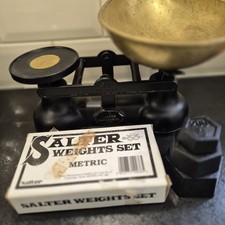 SALTER WEIGHING SCALES BLACK