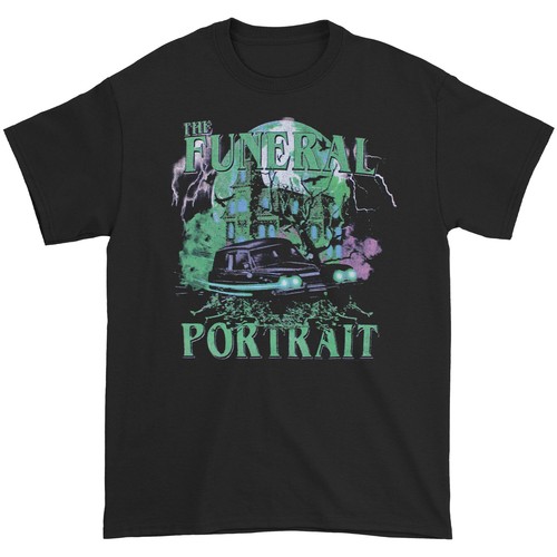 Men funeral portrait hearse - portrait,