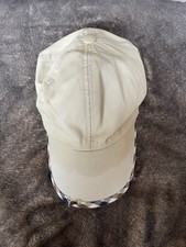 Aquascutum Beige Trim Hat / Cap Blue Label Vintage